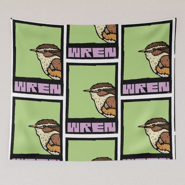 Item preview, Bold Wren Wall Art Print – Modern British Bird Illustration for Contemporary Home Decor designed and sold by GWARTGB.