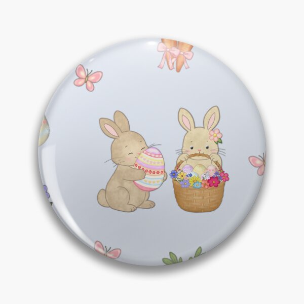Item preview, Cute Easter Seamless Pattern with Bunnies, Eggs and Flowers designed and sold by LiudmylaMaika.