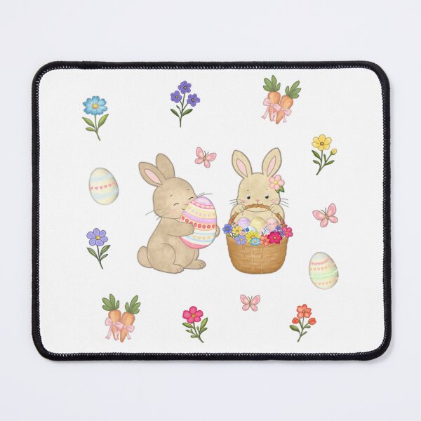 Item preview, Cute Easter Seamless Pattern with Bunnies, Eggs and Flowers designed and sold by LiudmylaMaika.