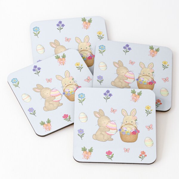 Item preview, Cute Easter Seamless Pattern with Bunnies, Eggs and Flowers designed and sold by LiudmylaMaika.
