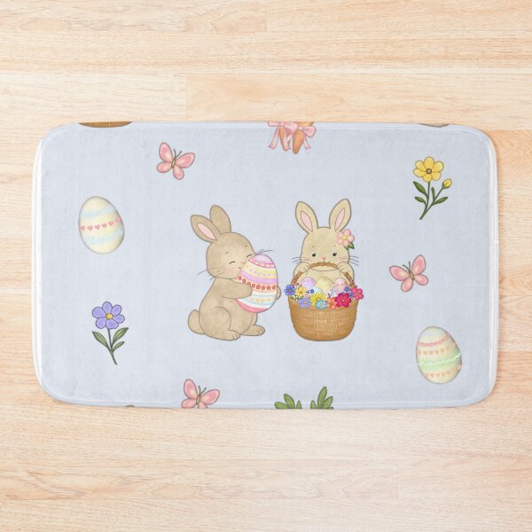 Item preview, Cute Easter Seamless Pattern with Bunnies, Eggs and Flowers designed and sold by LiudmylaMaika.