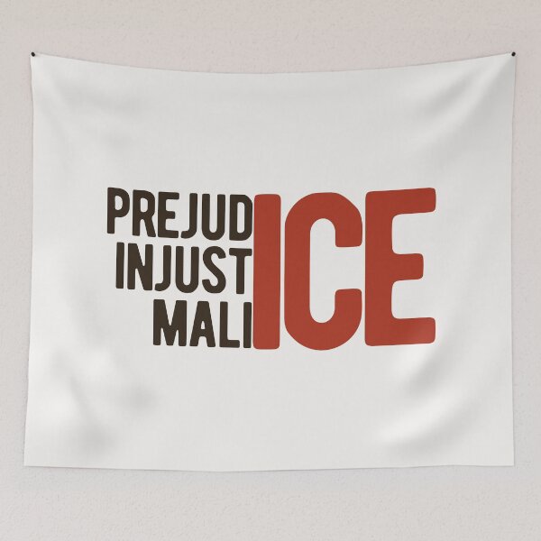 Item preview, prejudICE injustICE malICE designed and sold by DesignCollectiv.