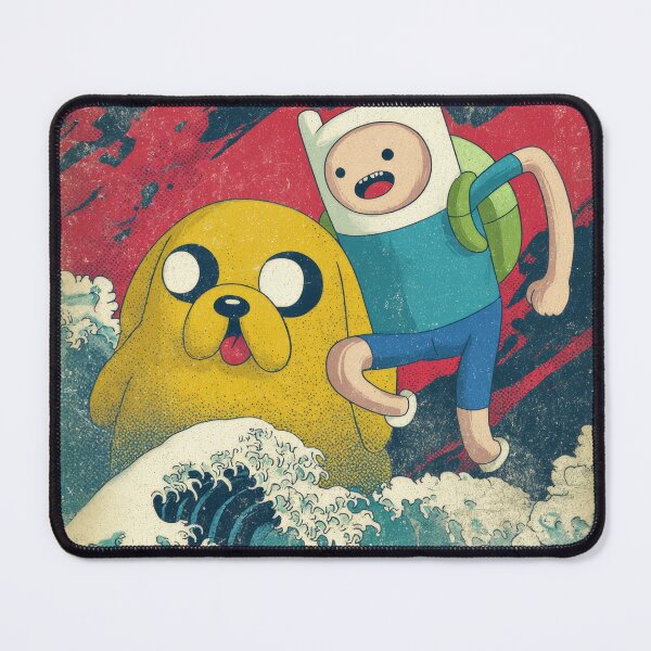 Item preview, Finn and Jack GReat Wave Vintage Poster designed and sold by AnimeArsenalPrints.