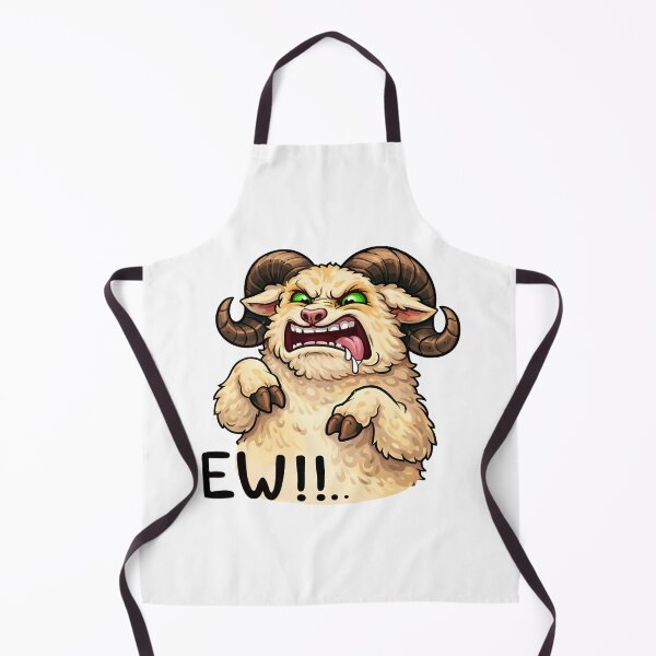 Item preview, Ew Meme Ram Sticker – Funny Angry Sheep Cartoon designed and sold by Senkov.