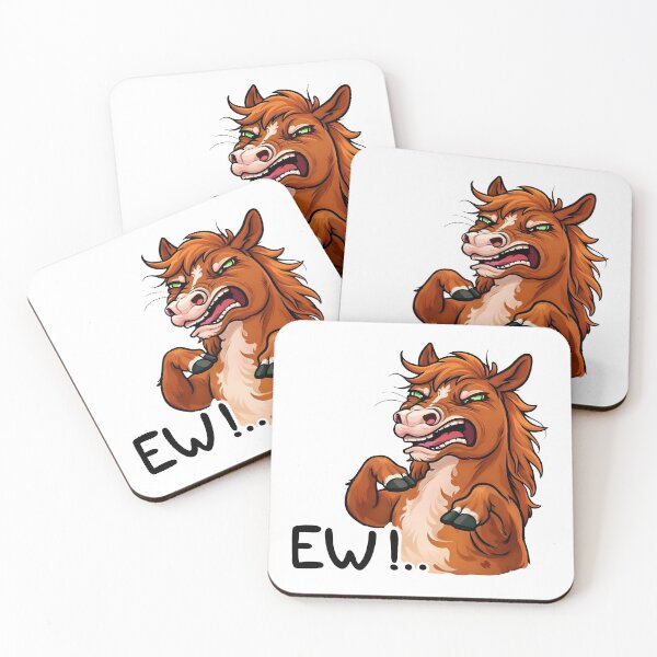 Item preview, Savage Angry Horse – Dark Humor Cartoon Animal designed and sold by Senkov.