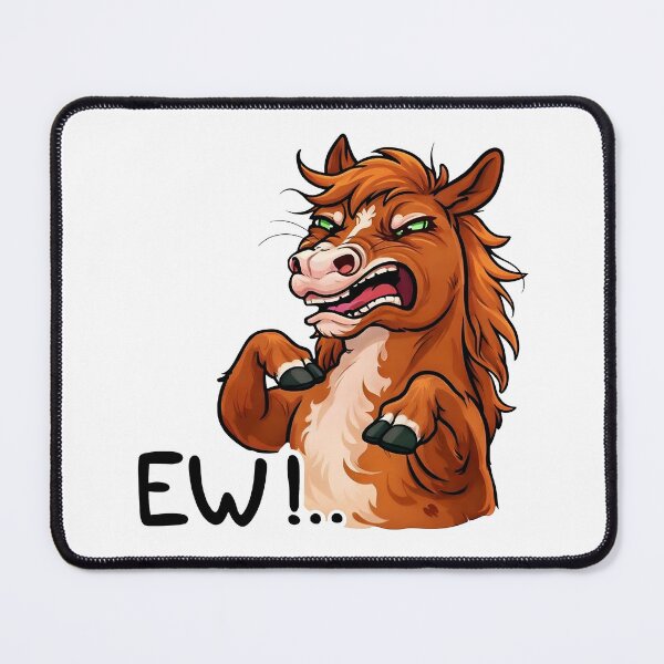 Item preview, Savage Angry Horse – Dark Humor Cartoon Animal designed and sold by Senkov.