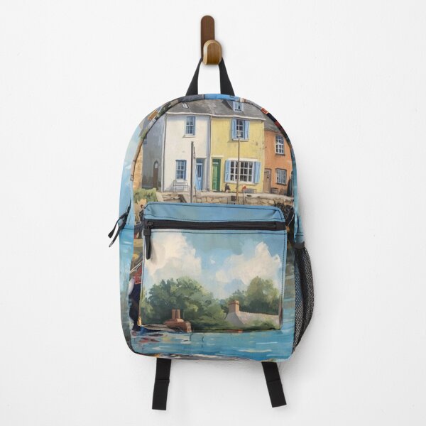 Item preview, Brittany Coastal Village – Harbor and Colorful Houses designed and sold by HarlemDigitals.