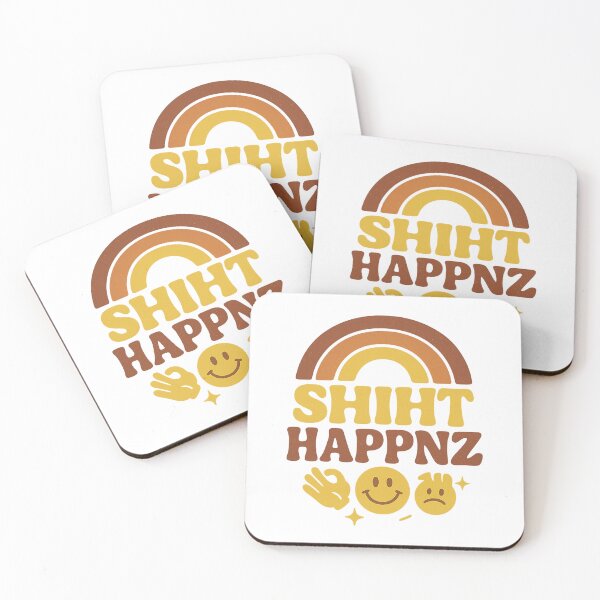 Item preview, Shiht Happnz Retro Positivity Design – Funny Phonetic Humor Feel Good Art designed and sold by SoulThread Studio.