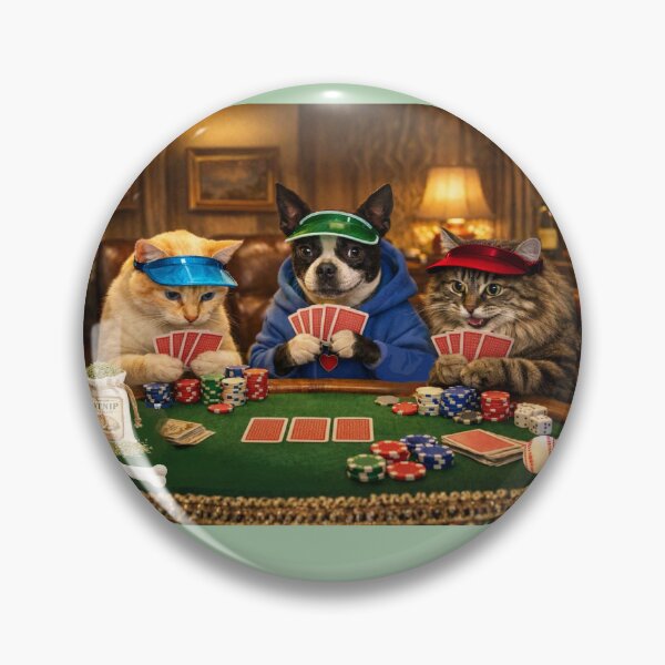 Item preview, Cat, Dog Poker  designed and sold by Caroline Communications LLC.