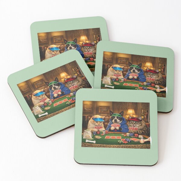 Item preview, Cat, Dog Poker  designed and sold by Caroline Communications LLC.