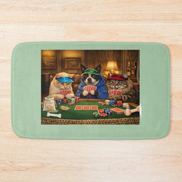 Item preview, Cat, Dog Poker  designed and sold by Caroline Communications LLC.