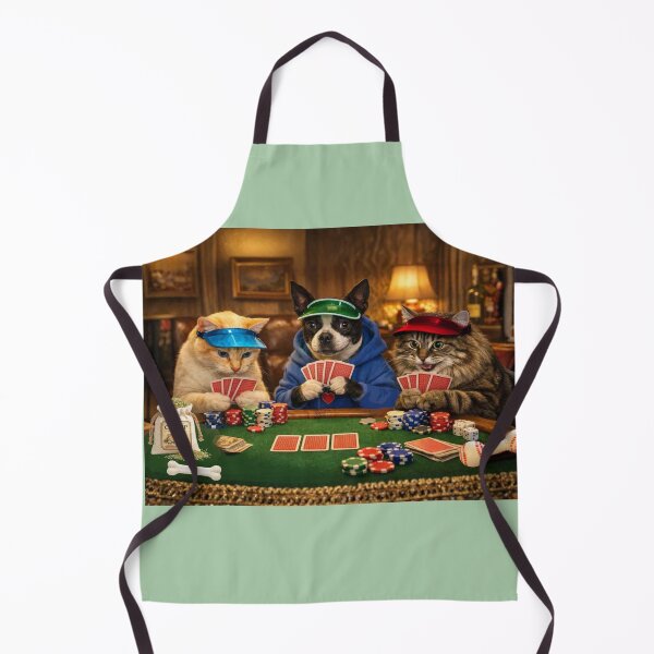 Item preview, Cat, Dog Poker designed and sold by Caroline Communications LLC.