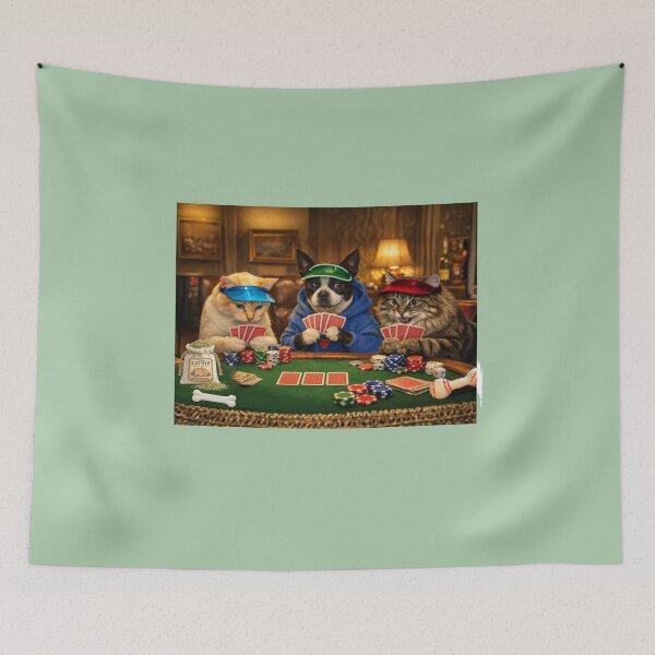 Item preview, Cat, Dog Poker  designed and sold by Caroline Communications LLC.
