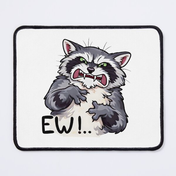 Item preview, Funny Angry Raccoon – Cute but Savage Meme Design designed and sold by Senkov.