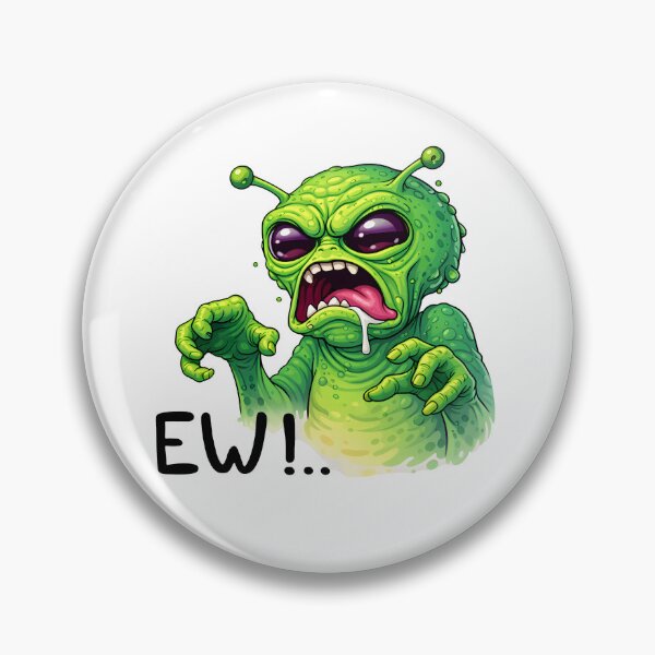 Item preview, Ew! Funny Alien Reaction Face Cartoon designed and sold by Senkov.