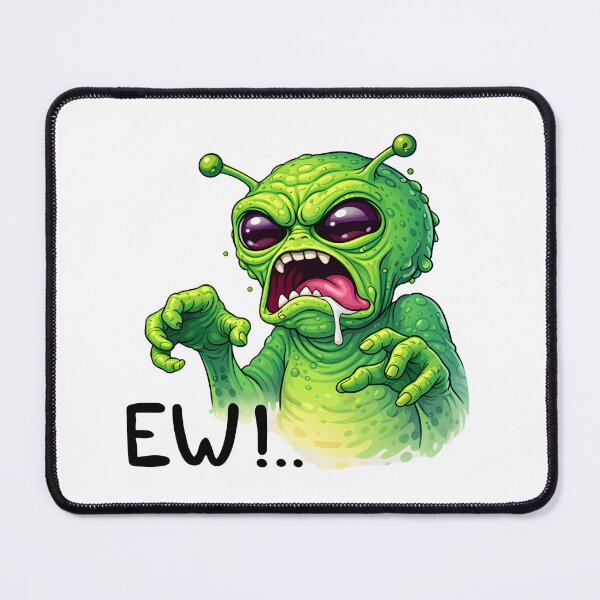 Item preview, Ew! Funny Alien Reaction Face Cartoon designed and sold by Senkov.