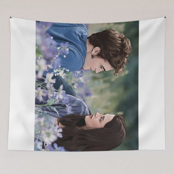 Item preview, Edward and Bella Cullen together in the flower meadow designed and sold by MrSor.