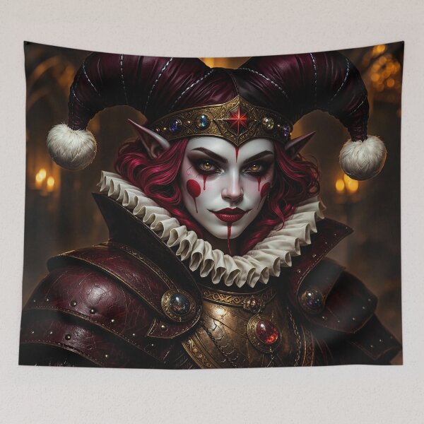 Item preview, Crowned Jester of the Crimson Vault designed and sold by Insomnia Art Designs.