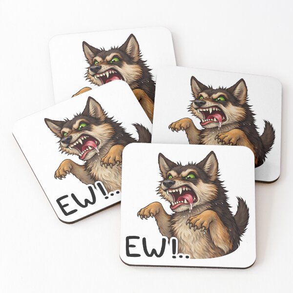 Item preview, Angry Cartoon Dog – Funny Aggressive Dog Illustration designed and sold by Senkov.