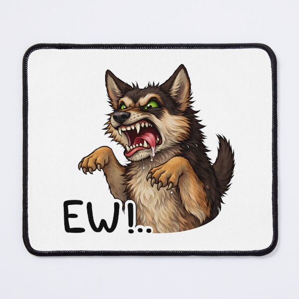 Item preview, Angry Cartoon Dog – Funny Aggressive Dog Illustration designed and sold by Senkov.