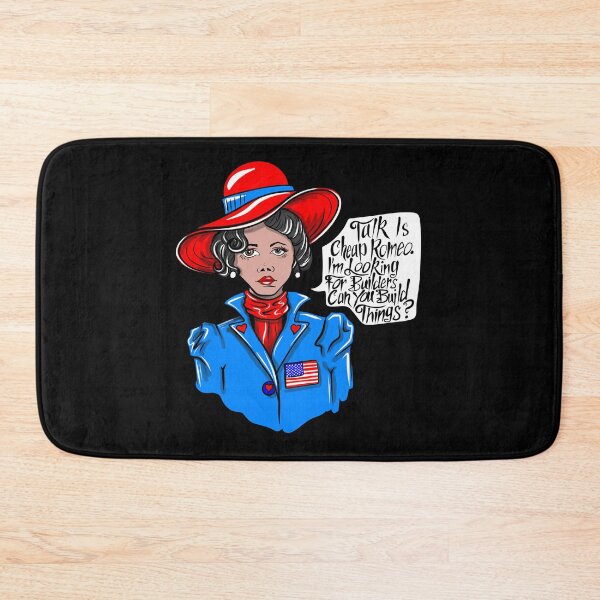Item preview, Talk Is Cheap Romeo, Show Me Builders - Patriotic American Worker Design designed and sold by Urban Muse And Sultry Hues.