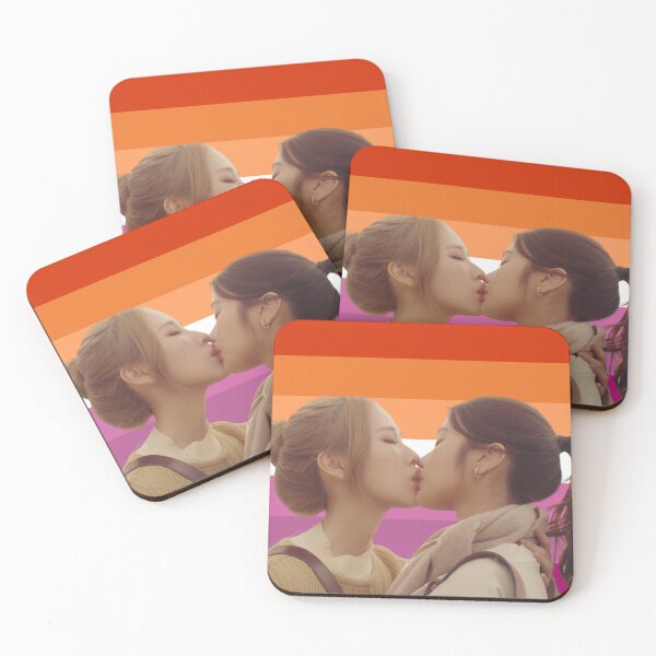 Item preview, Aokbab + Rin (Love Design) Lesbian flag  designed and sold by edelia_art.