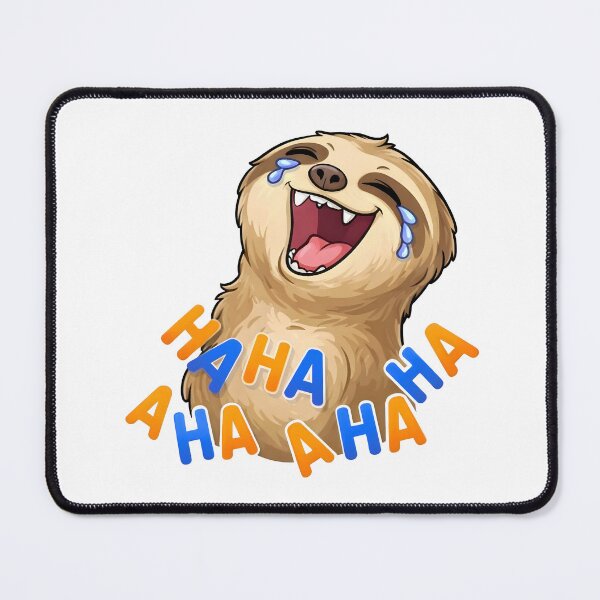 Item preview, Funny Sloth Laughing Meme – AHAHAHA Cute Cartoon Animal designed and sold by Senkov.