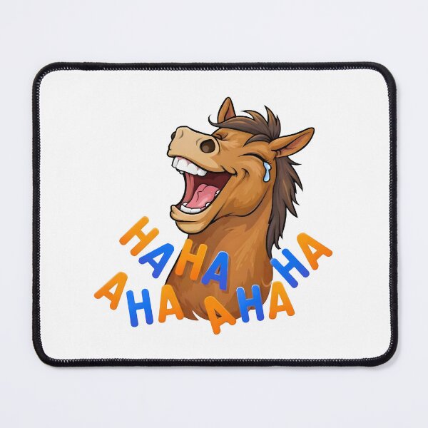Item preview, Laughing Horse AHAHA – Funny Animal Meme Illustration designed and sold by Senkov.