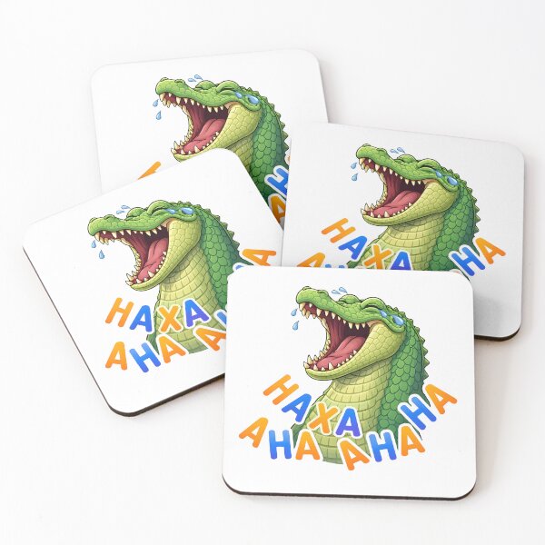Item preview, Funny Laughing Crocodile – AH AHA AHAHA Meme Design designed and sold by Senkov.