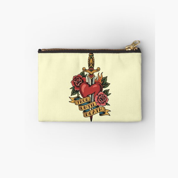Item preview, True Until Death American Traditional Dagger and Heart Tattoo Art designed and sold by 89BLACK.