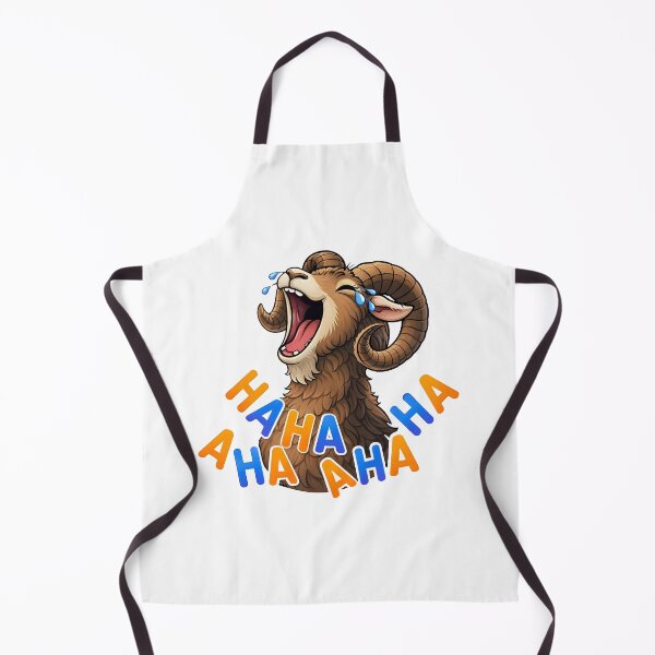 Item preview, AHAHAHA Ram Meme Funny Animal Illustration designed and sold by Senkov.