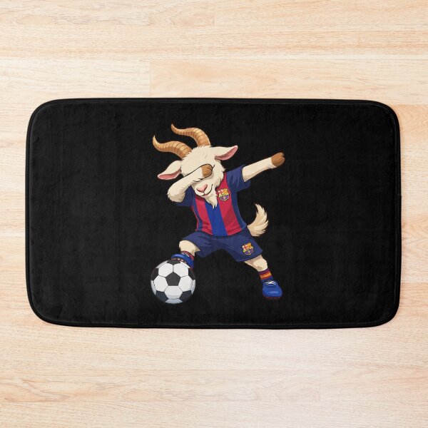 Item preview, Funny Dabbing Goat Soccer Player – Football Animal Art in FC Barcelona Style designed and sold by BrainBubbleArt.