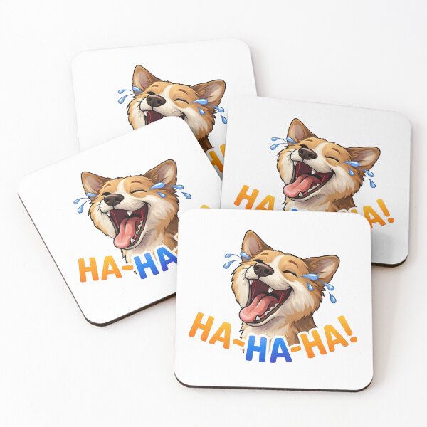 Item preview, Ha-Ha-Ha Laughing Dog Funny Cartoon Meme designed and sold by Senkov.
