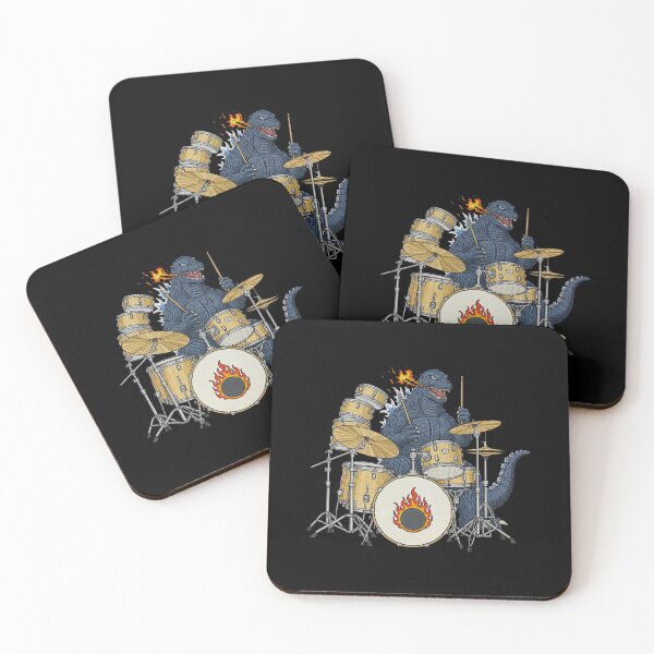 Item preview, Giant Kaiju Monster Drumming On Stage designed and sold by TeeARTHY.