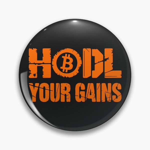 Item preview, HODL Your Gains Bitcoin - Diamond Hands Art designed and sold by cabana.space.