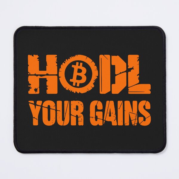 Item preview, HODL Your Gains Bitcoin - Diamond Hands Art designed and sold by cabana.space.