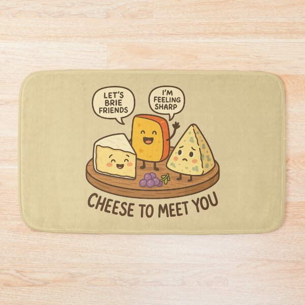 Item preview, Cheese to Meet You Funny Cheese Art designed and sold by Bliss Find And Design.