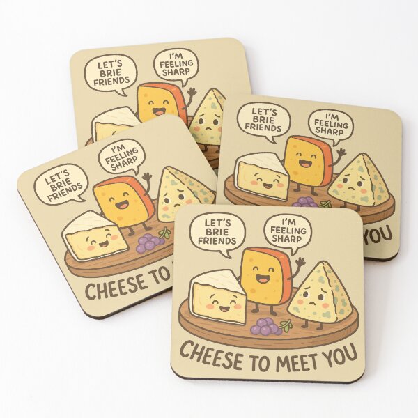 Item preview, Cheese to Meet You Funny Cheese Art designed and sold by Bliss Find And Design.
