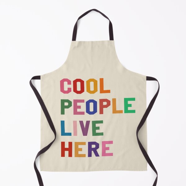 Item preview, Cool People Live Here - Colorful Typography designed and sold by SaltedBeachPaperie.