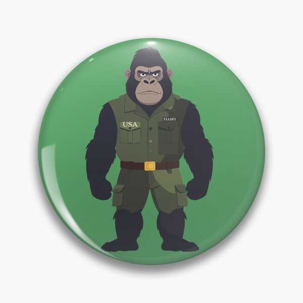 Item preview, Sergeant Hairy USA army gorilla  designed and sold by Art-Horizon.