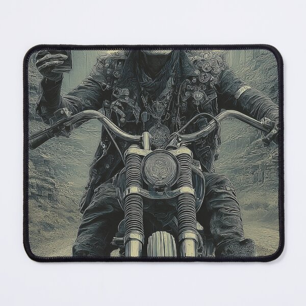 Item preview, Grim Reaper Biker with Whiskey | Vintage Woodcut Style designed and sold by CodeDistilled.