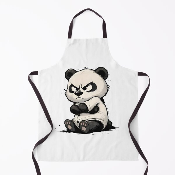 Item preview, Angry Cute Panda – Moody Cartoon Bear Illustration designed and sold by Senkov.