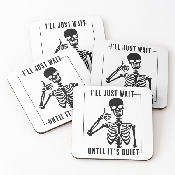 Item preview, Funny Classroom Teacher Skeleton I'll Wait Design designed and sold by Roseworked.
