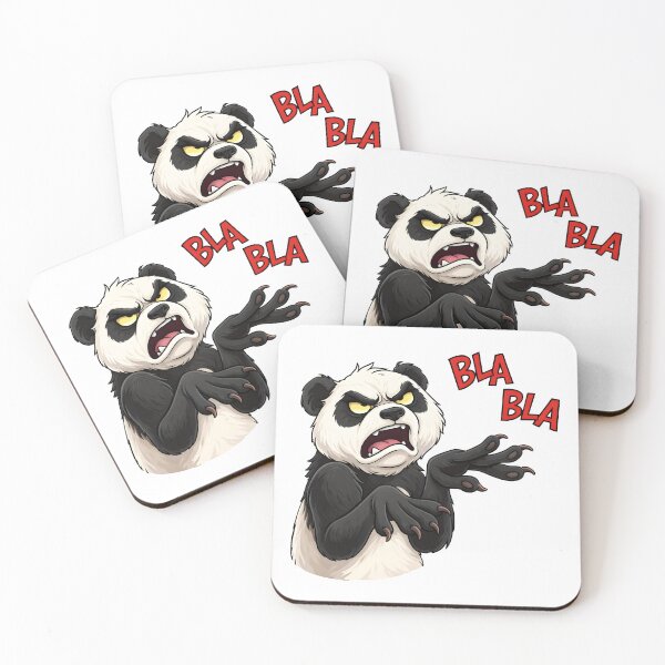 Item preview, Angry Panda Saying Bla Bla Bla – Funny Sarcastic Cartoon designed and sold by Senkov.