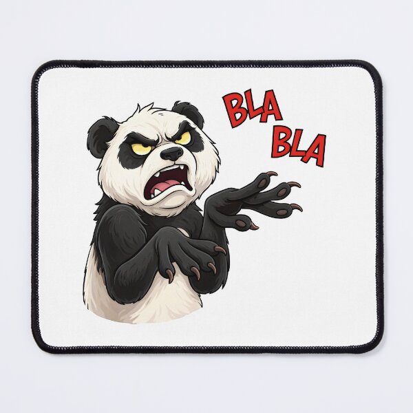 Item preview, Angry Panda Saying Bla Bla Bla – Funny Sarcastic Cartoon designed and sold by Senkov.