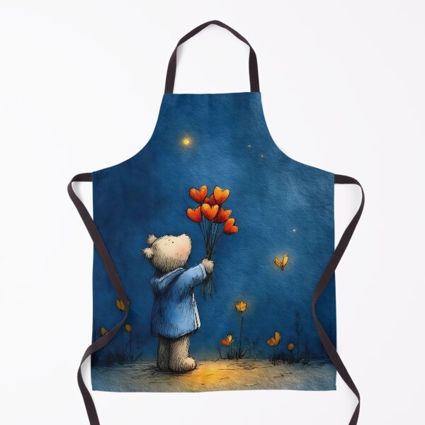 Item preview, Valentine Teddy Bear - Gentle Nursery Wall Illustration designed and sold by WabiSabiSjak.