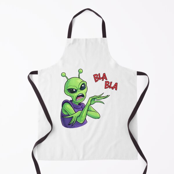 Item preview, Blah Blah Alien – Funny Sarcastic UFO Cartoon designed and sold by Senkov.