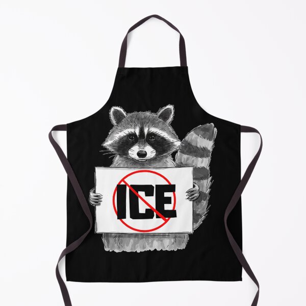 Item preview, Against ICE Great Gift Unique Hand-Drawn Raccoon designed and sold by ketkacreations.