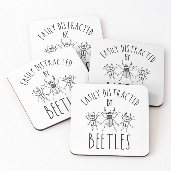 Item preview, Easily Distracted By Beetles - Minimalist Fine Line Art Insect Design designed and sold by Dmetalx Art Apparel.