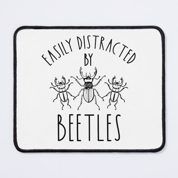 Item preview, Easily Distracted By Beetles - Minimalist Fine Line Art Insect Design designed and sold by Dmetalx Art Apparel.